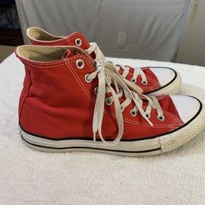 Converse All Star High Tops Mens 8 Women’s 10 Chuck Taylor Red